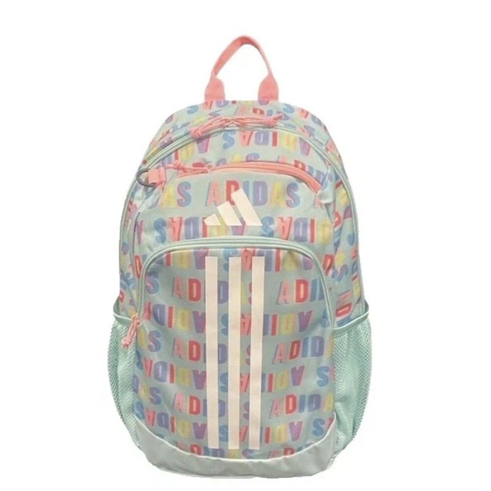 ADIDAS BTS Originator Backpack Unisex Semi Flash Aqua Pink Spark Logos New